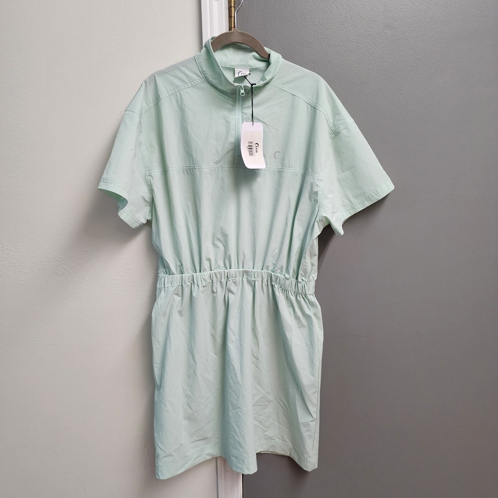NWT Zyia Celadon Aviatrix Dress Nylon Lightweight Athleisure Summer Women Large